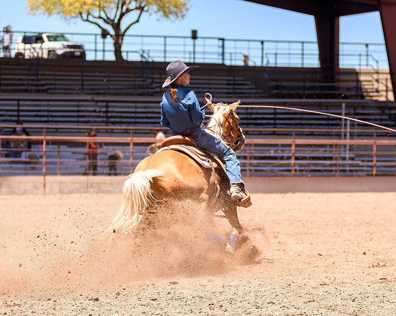 Brie Dietrich of the Arizona Wildflowers and Lu - photo © Western Wind Media