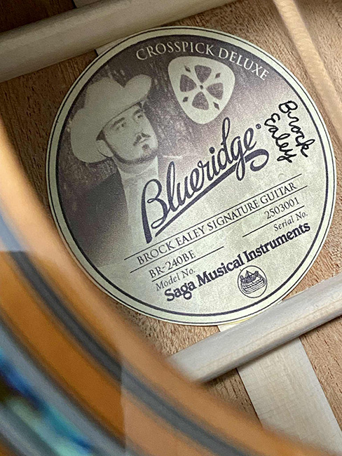 Brock Ealey signature Crosspick Deluxe guitar from Blueridge