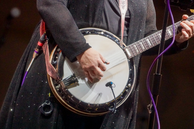 Gena Britt with Sister Sadie at the 2025 Bluegrass & Chili Festival in Oklahoma - photo © Pamm Tucker