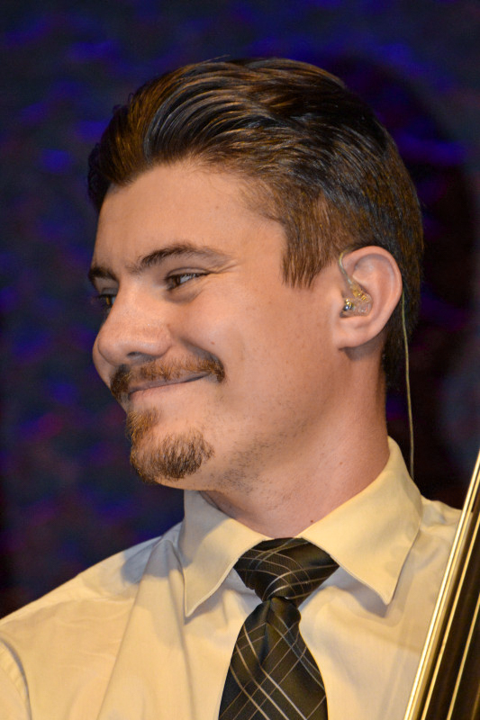 Holger Oleson with the Little Roy and Lizzy Show at the November 2025 Industrial Strength Bluegrass Festival - photo © Bill Warren