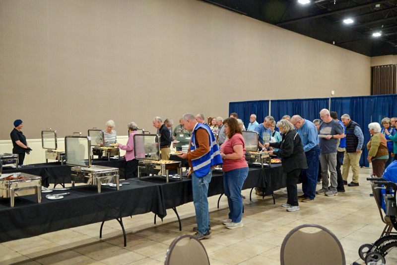 Saturday charity brunch at the November 2025 Industrial Strength Bluegrass Festival - photo © Bill Warren