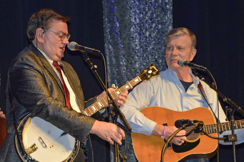Joe Mullins and Mark Rader at the November 2025 Industrial Strength Bluegrass Festival - photo © Bill Warren