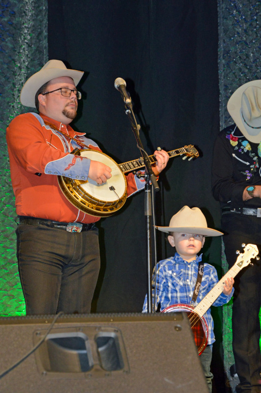 The Po' Ramblin' Boys +1 at the November 2025 Industrial Strength Bluegrass Festival - photo © Bill Warren