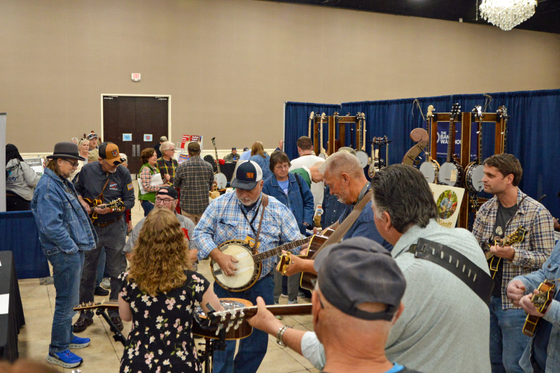 Plenty of jamming at the November 2025 Industrial Strength Bluegrass Festival - photo © Bill Warren