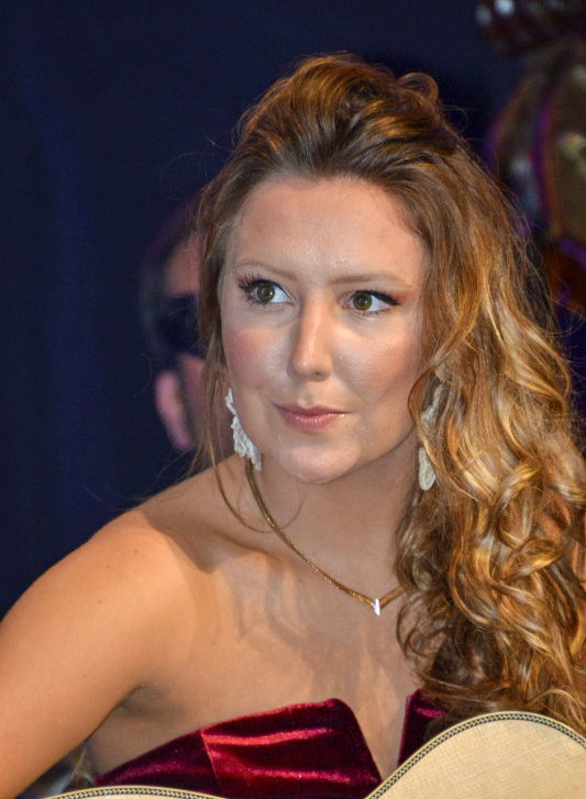 Caroline Owens with New Company at the November 2025 Industrial Strength Bluegrass Festival - photo © Bill Warren