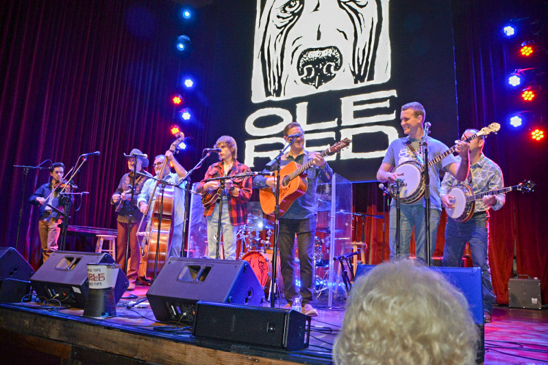 The Smoky Mountain All Stars at the Bluegrass Christmas in the Smokies pre-show party for 2025 - photo © Bill Warren