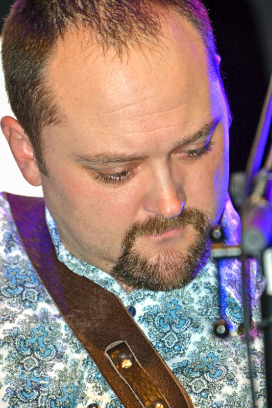 Tom Isaacs with The Smoky Mountain All Stars at the Bluegrass Christmas in the Smokies pre-show party for 2025 - photo © Bill Warren