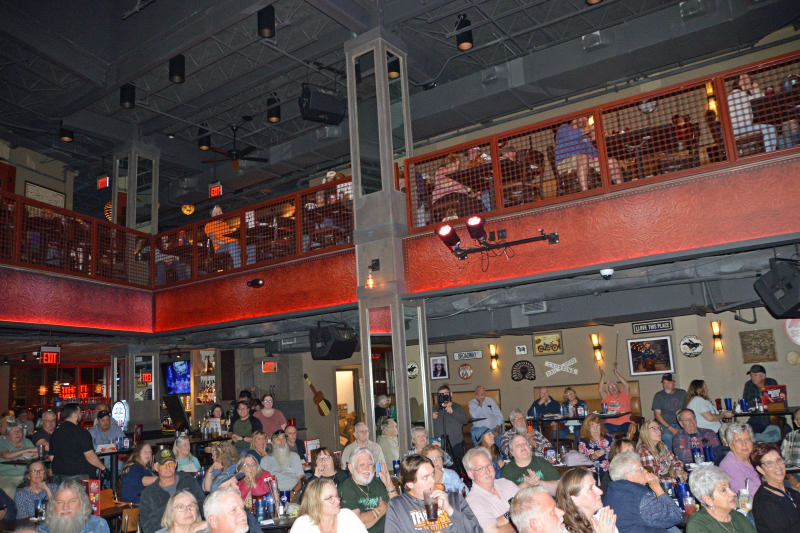 Audience at Ole Red for the Bluegrass Christmas in the Smokies pre-show party for 2025 - photo © Bill Warren
