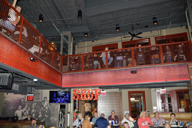 Audience at Ole Red for the Bluegrass Christmas in the Smokies pre-show party for 2025 - photo © Bill Warren