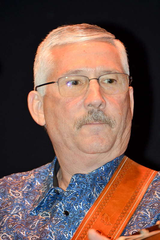 Allen Dyer with Country Grass at the Bluegrass Christmas in the Smokies pre-show party for 2025 - photo © Bill Warren