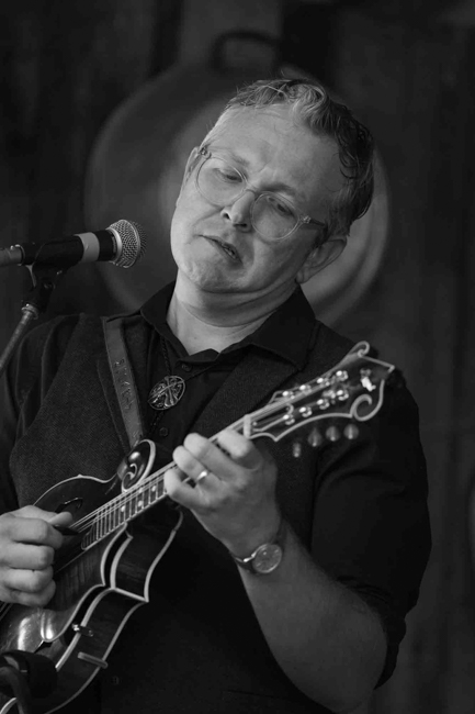 Brian McCarty with Special Consensus at Pickin' in Parsons 2025 - photo © Jeromie Stephens