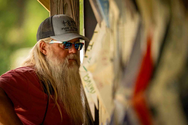 Festival promoter John Bowers at Pickin' in Parsons 2025 - photo © Jeromie Stephens