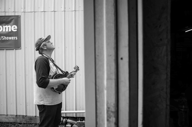 Brian McCarty with Special Consensus at Pickin' in Parsons 2025 - photo © Jeromie Stephens