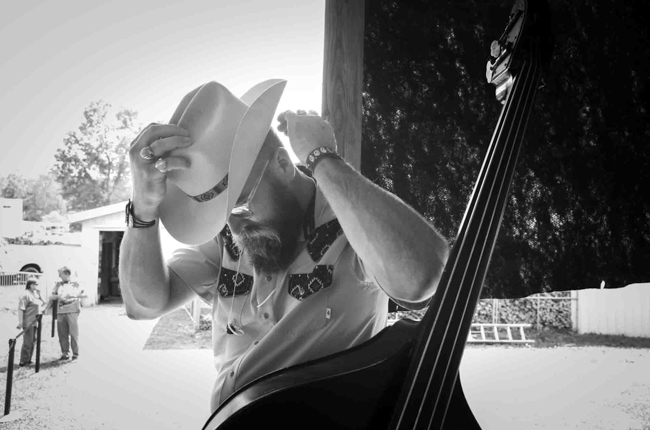 Jasper Lorentzen with The Po' Ramblin' Boys at Pickin' in Parsons 2025 - photo © Jeromie Stephens