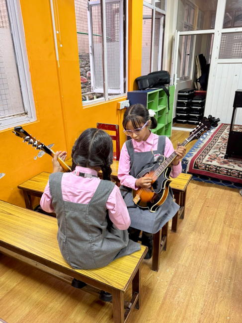 Bluegrass Journeymen Academy at Triyog High School in Kathmandu, Nepal.