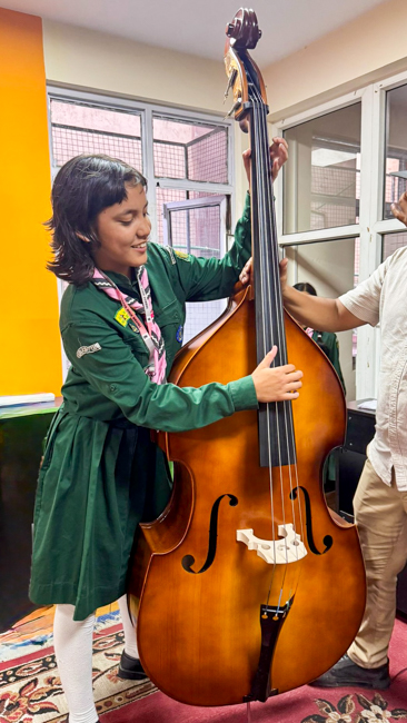 Bluegrass Journeymen Academy at Triyog High School in Kathmandu, Nepal.